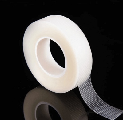 Transparent plastic tape
