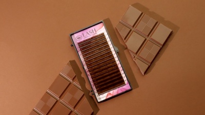 Dark chocolate/Dark brown реснички, C, D, MIX